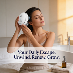 Smart 4D Electric Scalp Massager – Deep Relaxation, Hair Growth Booster & Stress Relief Therapy