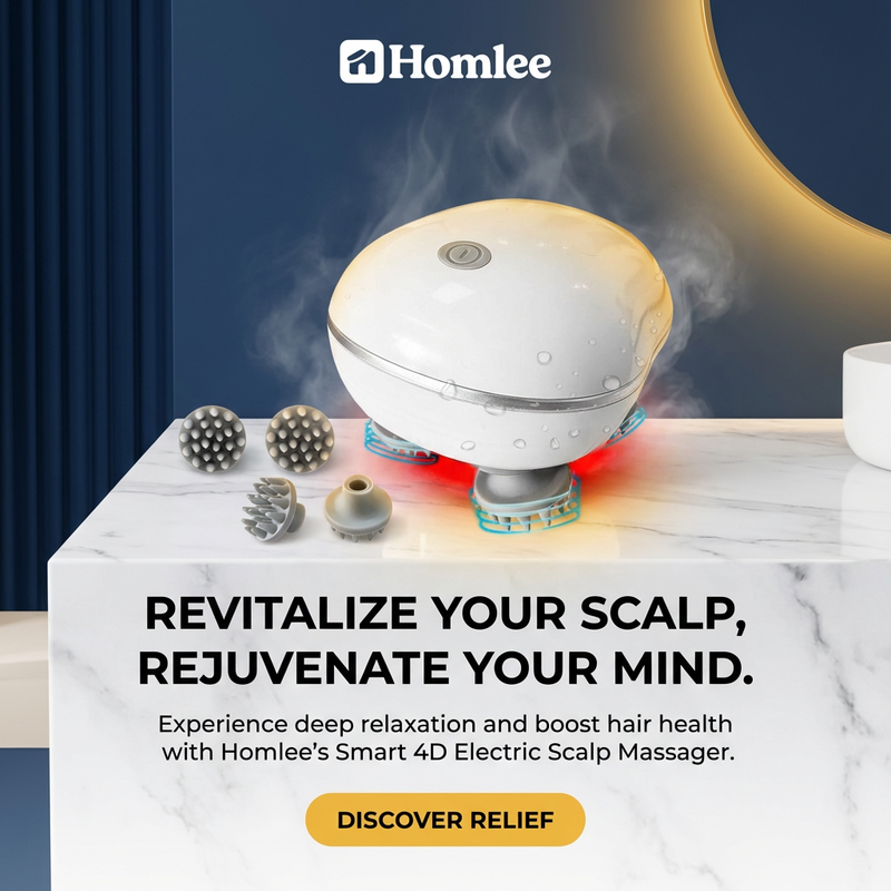 Smart 4D Electric Scalp Massager – Deep Relaxation, Hair Growth Booster & Stress Relief Therapy