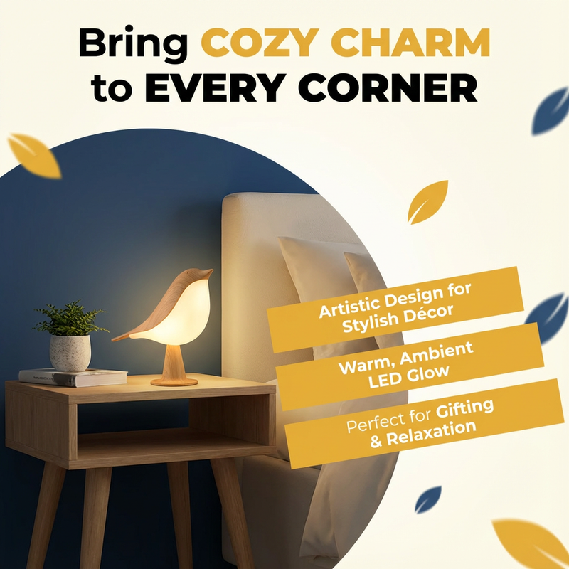 Bird LED Mood Lamp – Stylish Table Light for Home & Gifting