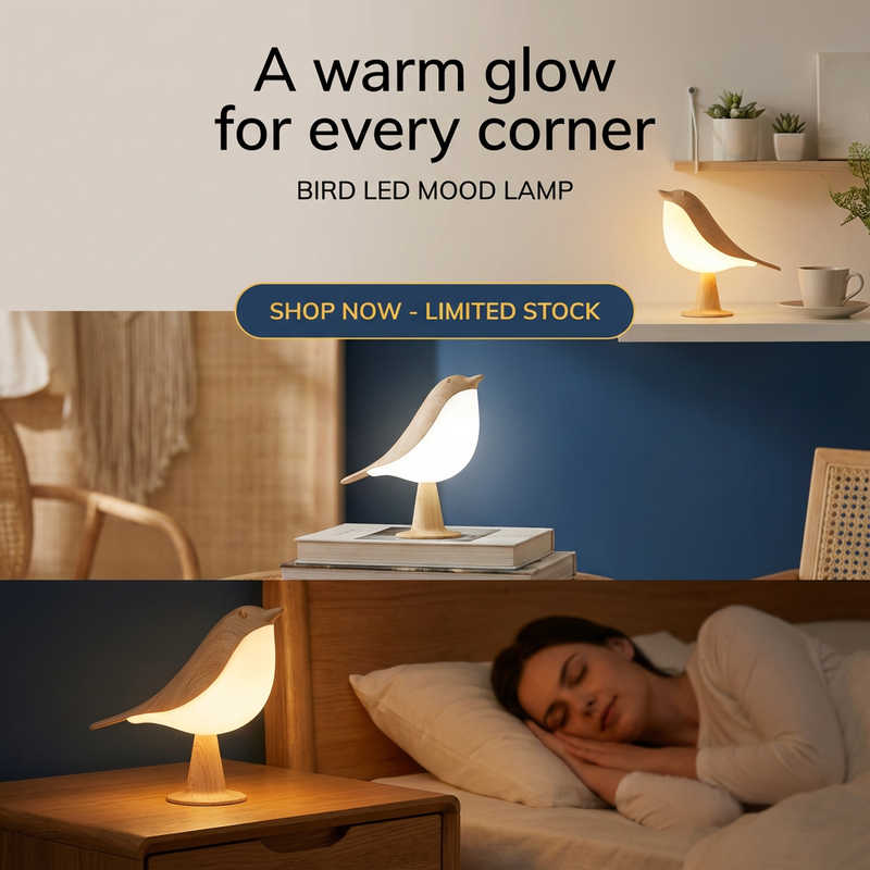 Bird LED Mood Lamp – Stylish Table Light for Home & Gifting