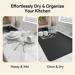 Drying mat for Kitchen, Water Absorbent Mat (PACK OF 2)