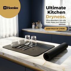 Drying mat for Kitchen, Water Absorbent Mat (PACK OF 2)