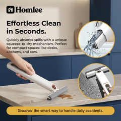 Mini Handheld Mop for Kitchen Spills, Tea & Coffee Cleaning