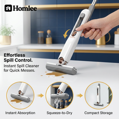 Mini Handheld Mop for Kitchen Spills, Tea & Coffee Cleaning