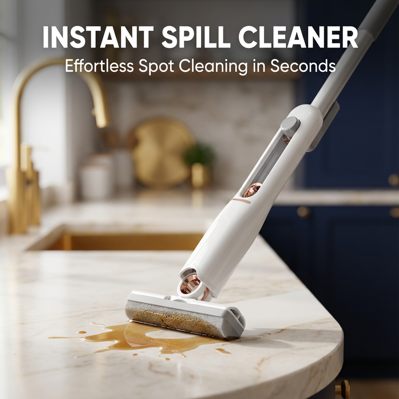 Mini Handheld Mop for Kitchen Spills, Tea & Coffee Cleaning