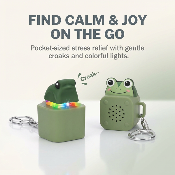 Stress Reliever Frog Keychain ( Homlee )