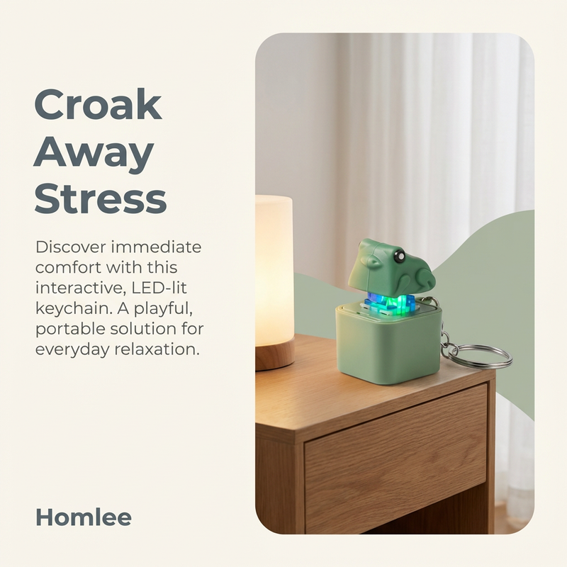 Stress Reliever Frog Keychain ( Homlee )
