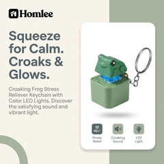 Stress Reliever Frog Keychain ( Homlee )