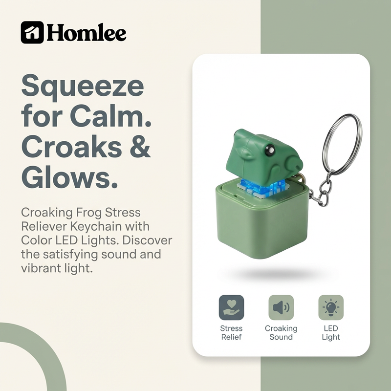 Stress Reliever Frog Keychain ( Homlee )