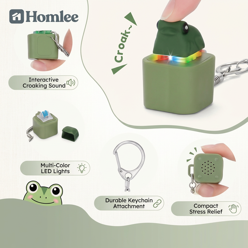 Stress Reliever Frog Keychain ( Homlee )