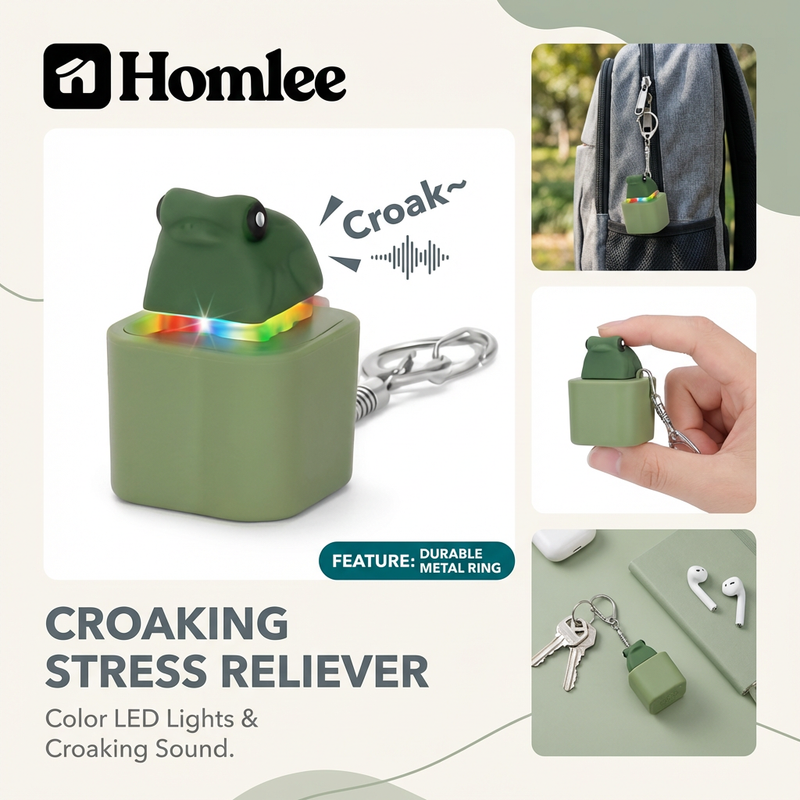 Stress Reliever Frog Keychain ( Homlee )