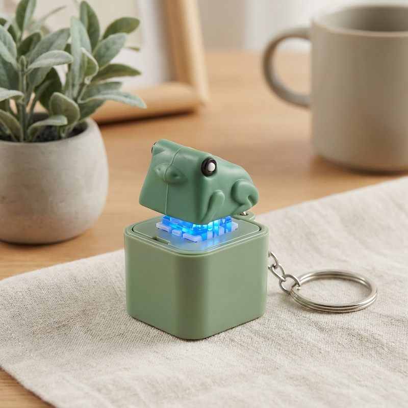 Stress Reliever Frog Keychain ( Homlee )