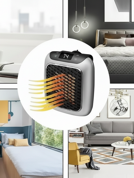 Silent Wall-Mounted Electric Heater .