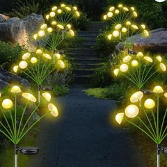 Solar LED Jellyfish Mushroom Lights for Garden -Outdoor Ground-Plug Lawn Lights