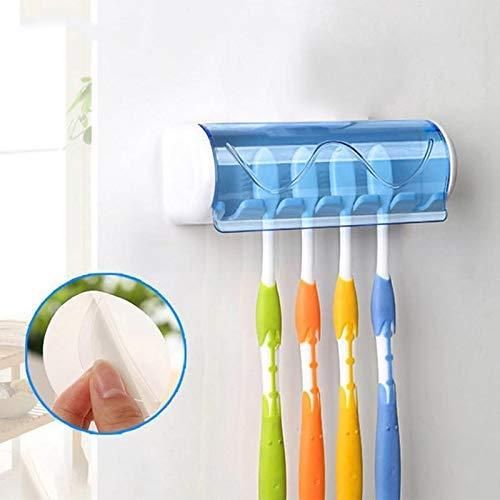 TOOTHBRUSH HOLDER , Adhesive Plastic Toothbrush Holder With Cover.