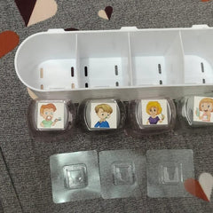 Plastic Toothbrush Holder Wall Mounted, 8 Toothbrush Holders