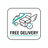 A trust badge of free dilivery 