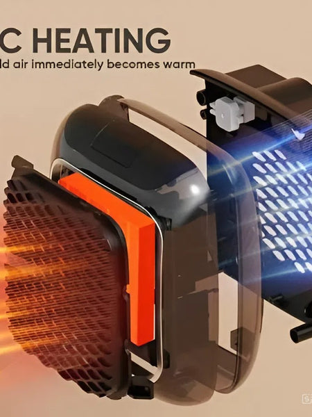 Silent Wall-Mounted Electric Heater .